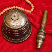 Buddha Stones Tibetan Meditation Vajra Dorje Bell Gourd Yin Yang Bagua Strength Copper Decoration Decorations BS 6
