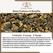 Buddha Stones 3Pcs Natural Crystal Stone Inner Peace Spiritual Bracelet Bracelet BS 20