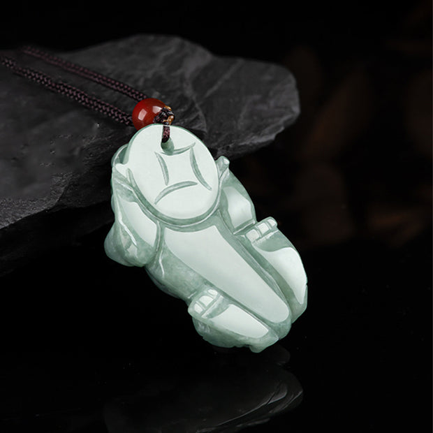 Buddha Stones Jade PiXiu Wealth Luck String Necklace Pendant Necklaces & Pendants BS 8