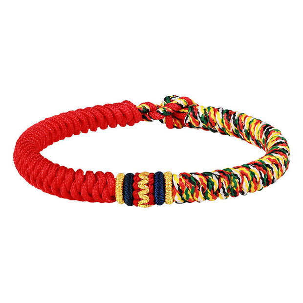 FREE Today: Luck Strength Buddha Stones Tibetan Handmade Multicolored Thread King Kong Knot Braid String Bracelet FREE FREE 4