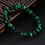 Buddha Stones Natural Green Tiger Eye Strength Bracelet Bracelet BS 1