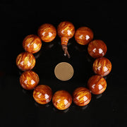 Buddha Stones Golden Sea Willow Success Positive Bracelet Mala Bracelet BS 20mm
