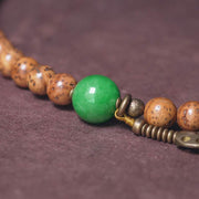 Buddha Stones 108 Mala Beads Bodhi Seed Wisdom Peace Tassel Bracelet Mala Bracelet BS 5