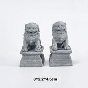Buddha Stones Lion Fu Foo Dogs Elephant Ward Off Evil Blessing Home Decoration Decoration BS Small Fu Dogs