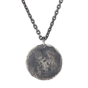 Buddha Stones 990 Sterling Silver Yin Yang Hammer Texture Harmony Necklace Pendant Necklaces & Pendants BS 3