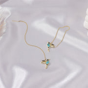 Buddha Stones Colorful Hummingbird Wealth Luck Earrings Earrings BS 9