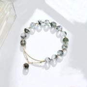 Buddha Stones Green Phantom Crystal Confidence Charm Bracelet Bracelet BS 8