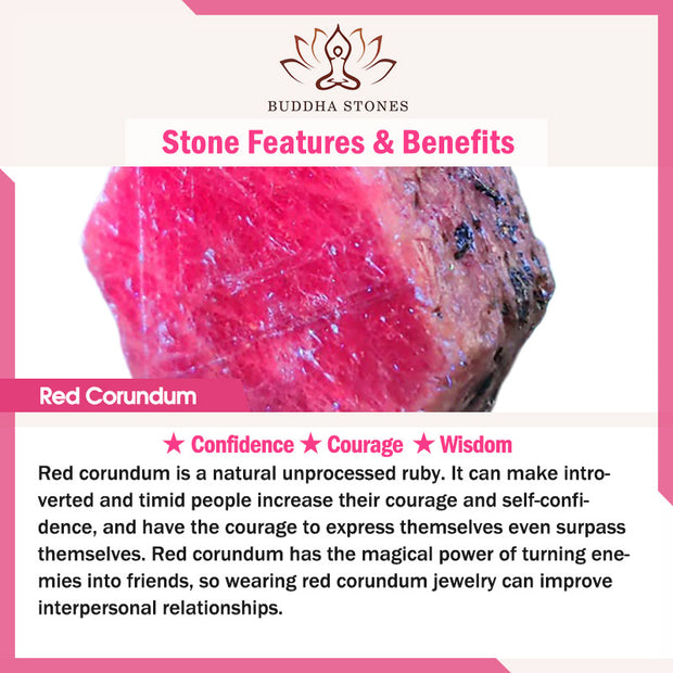 925 Sterling Silver Red Corundum Courage Ring (Extra 30% Off | USE CODE: FS30) Rings BS 7