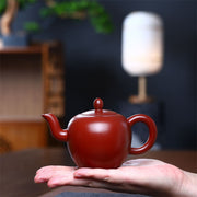 Buddha Stones Yixing Semi-handmade Brown Purple Clay Kung Fu Teapot 200ml