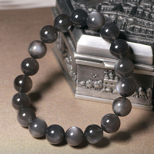 Buddha Stones Natural Moonstone Positive Love Beads Bracelet Bracelet BS 1