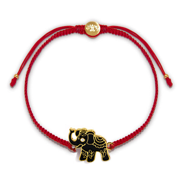 Tibetan Handmade Wise Future Elephant Red String Bracelet (Extra 40% Off | USE CODE: FS40) Bracelet BS ELEPHANT SYMBOL(Bracelet Size 16-25cm)