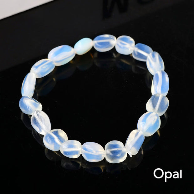 Natural Irregular Shape Crystal Stone Spiritual Awareness Bracelet Bracelet BS Opal