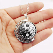 Buddha Stones Yin Yang Moon Balance Harmony Rotation Necklace Pendant Necklaces & Pendants BS 2