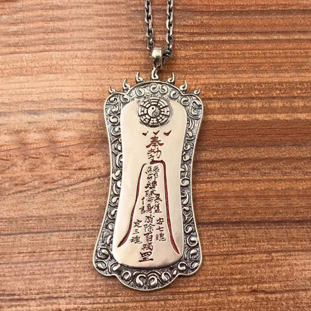 Buddha Stones FengShui Bagua PiXiu Cinnabar Balance Necklace Pendant Necklaces & Pendants BS Cinnabar Chain