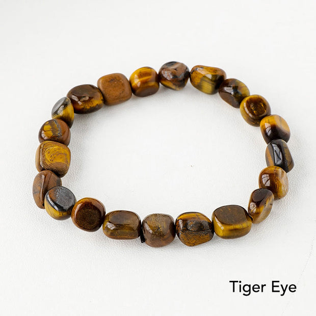 Natural Irregular Shape Crystal Stone Spiritual Awareness Bracelet Bracelet BS Tiger Eye