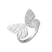 Buddha Stones 925 Sterling Silver Butterfly Love Freedom Ring Ring BS 9