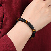 Buddha Stones Natural Black Tourmaline Tiger Eye Positive Bracelet Bracelet BS 8