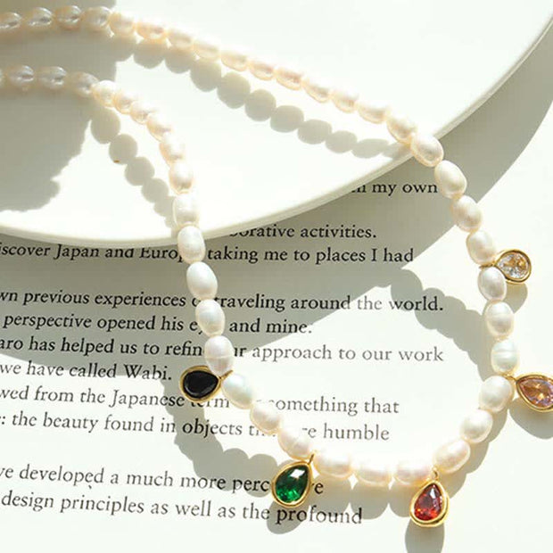 Buddha Stones Pearl Crystal Stone Purity Necklace Pendant
