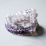 Buddha Stones Natural Amethyst Crystal Meditation Healing Bracelet