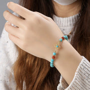 Buddha Stones Turquoise Bead Protection Balance Bracelet Bracelet BS 7