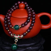 Buddha Stones Natural Garnet Blessing Bracelet Bracelet Necklaces & Pendants BS 8