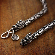 Buddha Stones Dragon Head Pattern Strength Luck Bracelet Bangle Bracelet BS 5