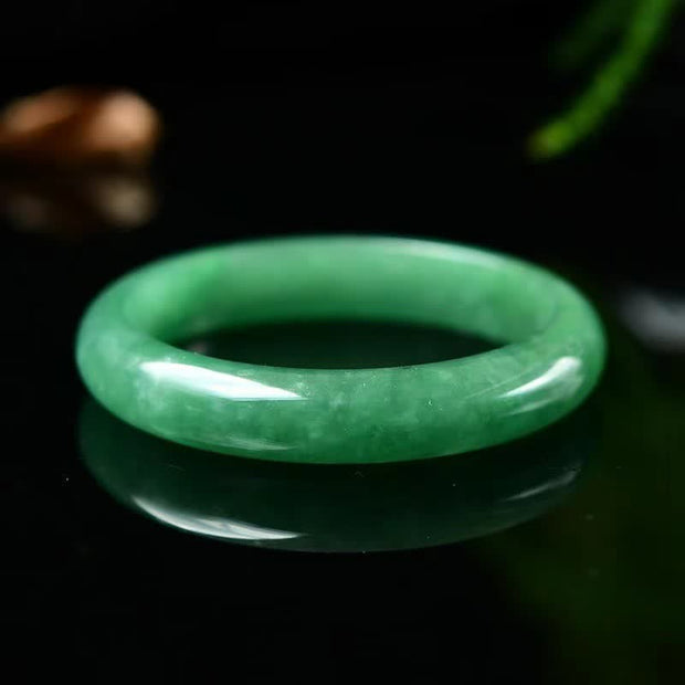 Buddha Stones Jade Healing Abundance Protection Bracelet Bangle Bracelet & Bangle BS 5