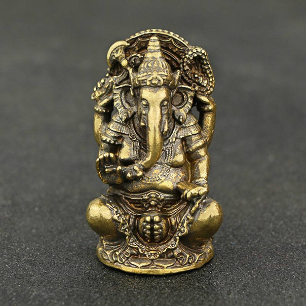 Buddha Stones Ganesh Ganpati Elephant Statue Wealth Home Decor Decorations BS 1