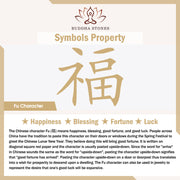Buddha Stones Nine-Tailed Fox Lotus Om Mani Padme Hum Protection Fu Character Charm Bracelet