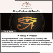 Buddha Stones Eye Of Horus Crystal Protection Adjustable Ring Rings BS 6