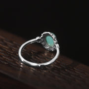 925 Sterling Silver Tibetan Turquoise Red Agate Protection Ring (Extra 30% Off | USE CODE: FS30) Ring BS 4