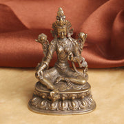 Buddha Stones Bodhisattva Green Tara Calm Hope Copper Statue Decoration Decorations BS 3
