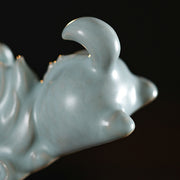Buddha Stones Year Of The Dragon Luck Ceramic Tea Pet Home Figurine Decoration