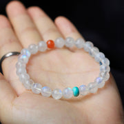 Buddha Stones Moonstone Calm Healing Positive Bracelet