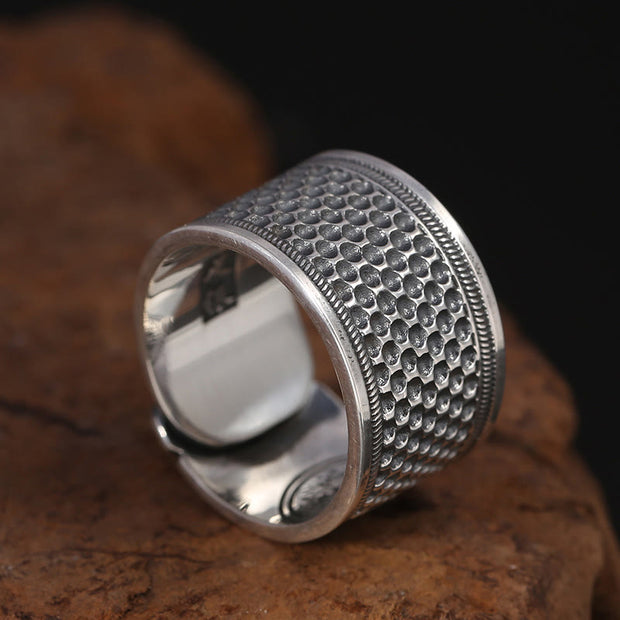 Buddha Stones Tibetan Copper Healing Adjustable Ring Ring BS 3