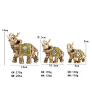 Size of the Buddhastoneshop Lucky Feng Shui Green Elephant Statue Sculpture Wealth Figurine Gift Home Decoration