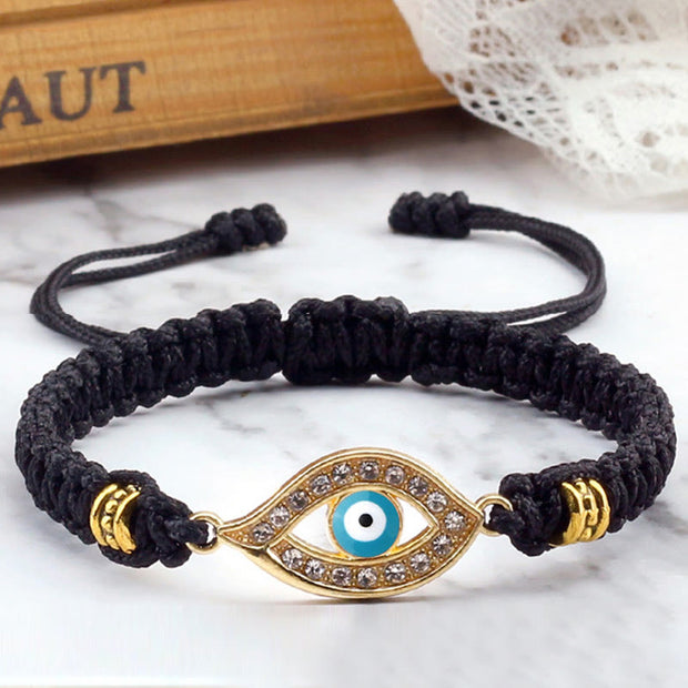 Buddha Stones Evil Eye Keep Away Evil Spirits String Bracelet Bracelet BS 32