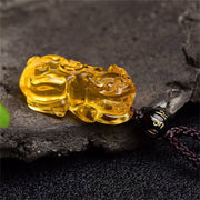 Buddha Stones FengShui Citrine PiXiu Wealth Necklace Pendant Necklaces & Pendants BS 3