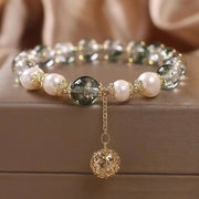 Buddha Stones Green Phantom Pearl Self-acceptance Charm Bracelet Bracelet BS Green Phantom