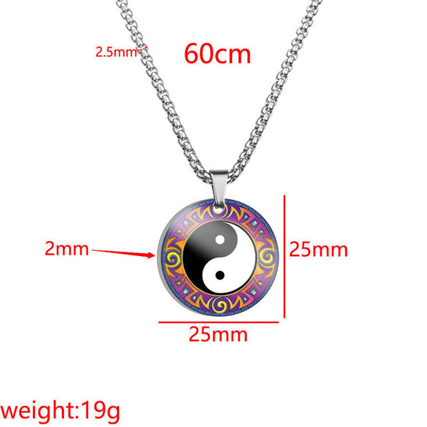 Yin Yang Koi Fish Dragon Titanium Steel Harmony Necklace Pendant (Extra 40% Off | USE CODE: FS40) Necklaces & Pendants BS 15