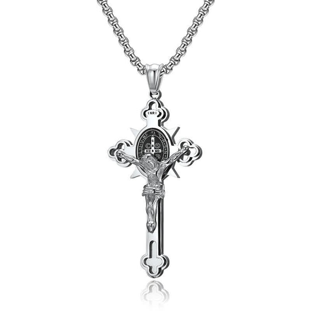 FREE Today: ST.Benedict Protection Cross Power Necklace FREE FREE 9