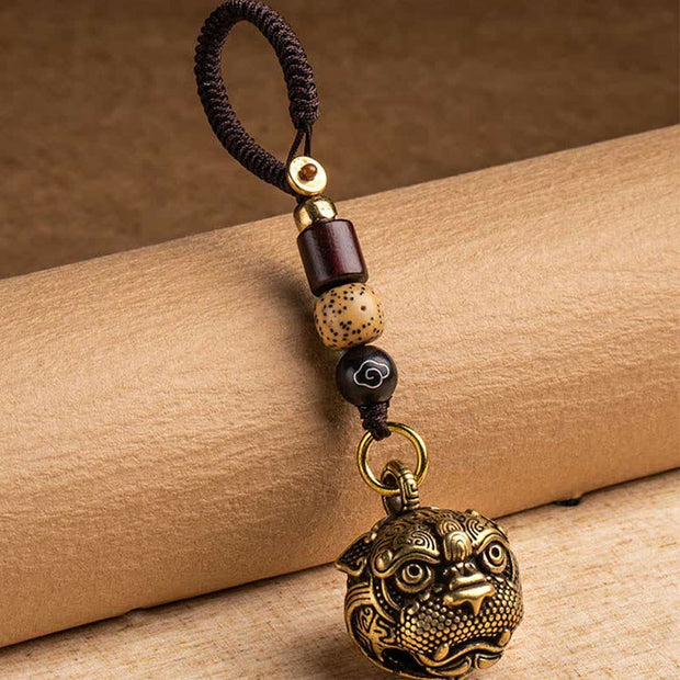 Buddha Stones PiXiu Wealth Copper Key Chain Key Chain BS 2