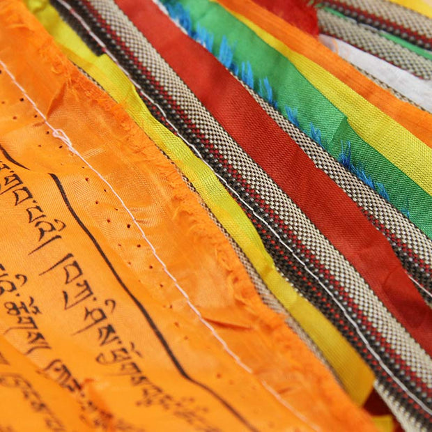 Buddha Stones Tibetan 5 Colors Windhorse Blessing Outdoor 20 Pcs Prayer Flag Decoration Decorations buddhastoneshop 21