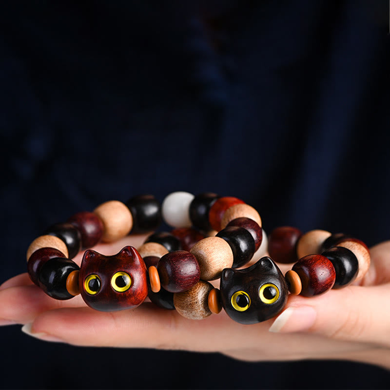 FREE Today: Release Mood Red Sandalwood Ebony Wood Cute Cat