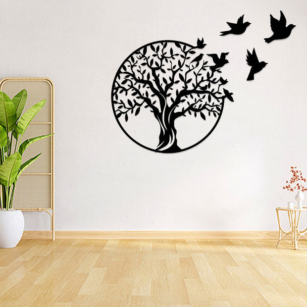 Buddha Stones Tree of Life Birds Sign Housewarming Gift Unity Wall Art Wall Art BS 3
