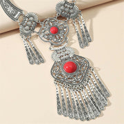 Tibetan Turquoise Copper Wisdom Balance Necklace Pendant (Extra 30% Off | USE CODE: FS30) Necklaces & Pendants BS 1