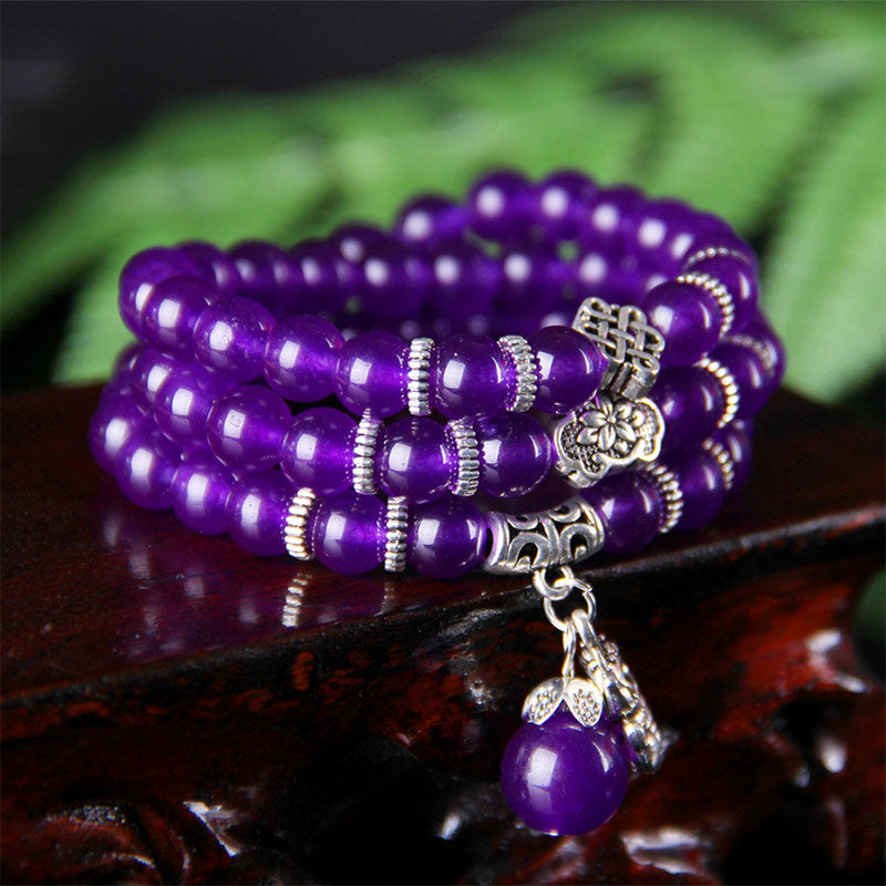 Buddha Stones The Amethyst Pixiu Wealth Bracelet – buddhastoneshop