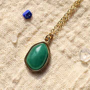 Buddha Stones Natural Green Aventurine Amethyst Rose Quartz Blessing Necklace Pendant Necklaces & Pendants BS 16