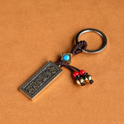 Buddha Stones Namo Amitabha Peace Blessing Keychain Key Chain BS 3