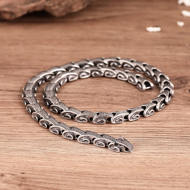 Buddha Stones Dragon Pattern Titanium Steel Protection Necklace Pendant Bracelet Necklaces & Pendants BS Dragon Pattern